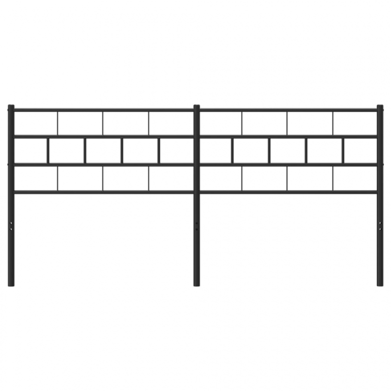 Kopfteil Metall Schwarz 180 cm