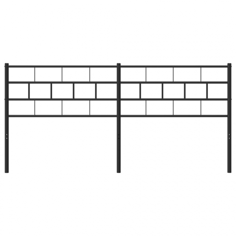 Kopfteil Metall Schwarz 200 cm