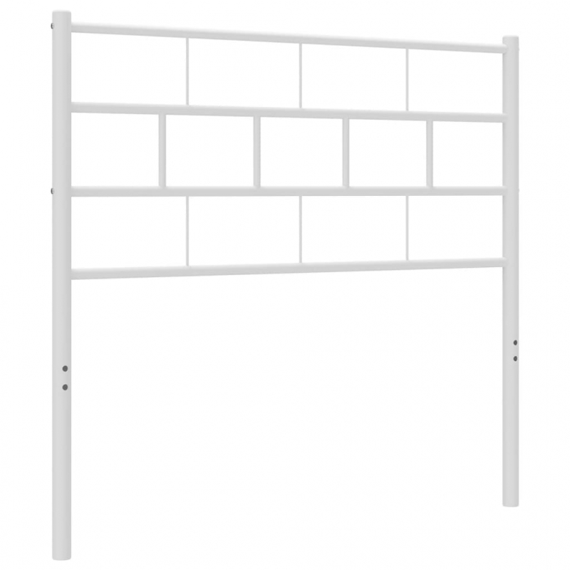 Kopfteil Metall Weiß 75 cm