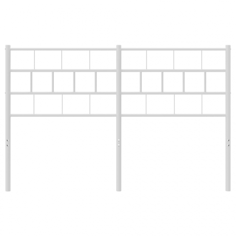 Kopfteil Metall Weiß 135 cm