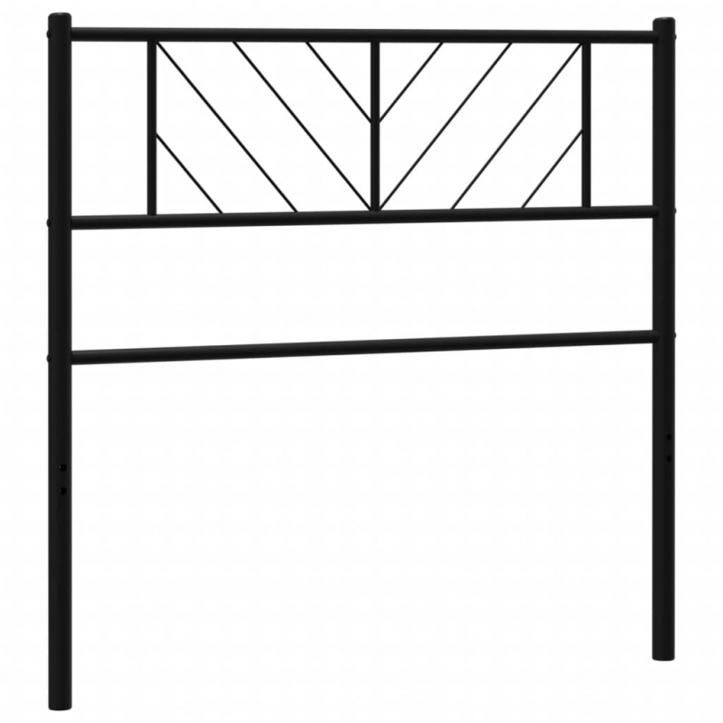 Kopfteil Metall Schwarz 90 cm
