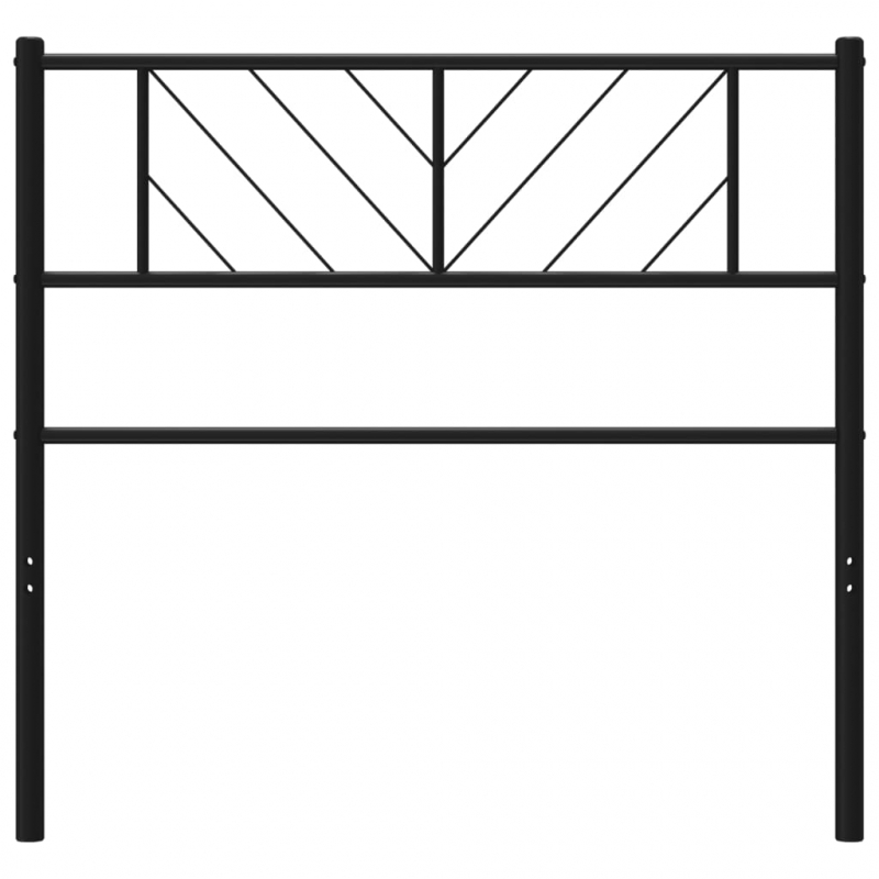Kopfteil Metall Schwarz 90 cm