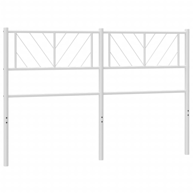 Kopfteil Metall Weiß 140 cm