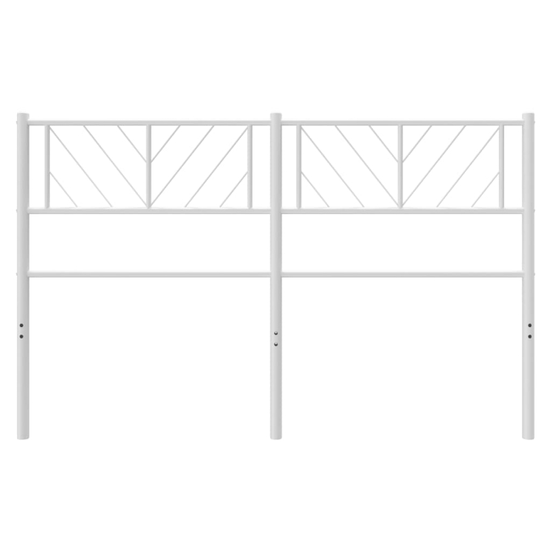 Kopfteil Metall Weiß 140 cm