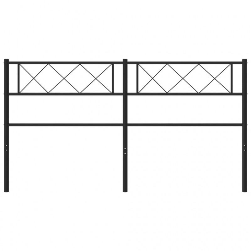 Kopfteil Metall Schwarz 120 cm