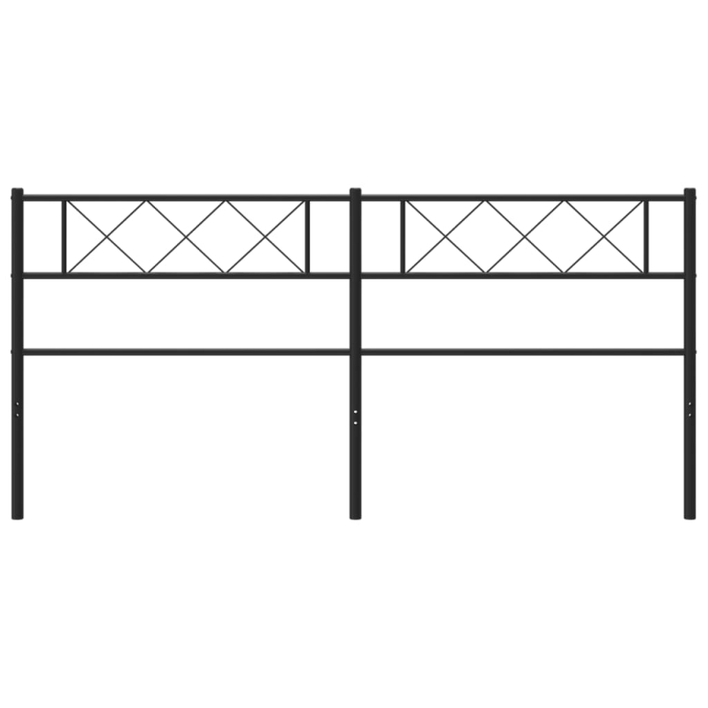 Kopfteil Metall Schwarz 160 cm