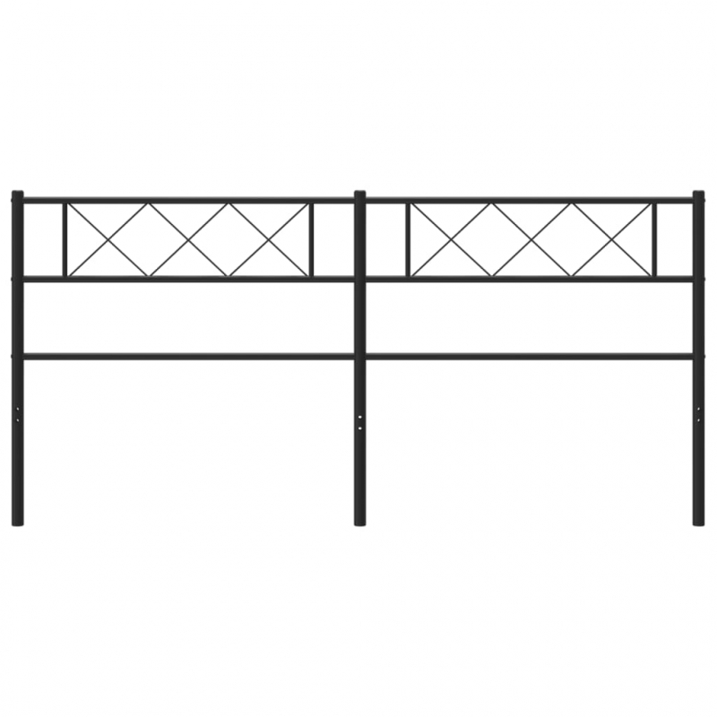 Kopfteil Metall Schwarz 180 cm