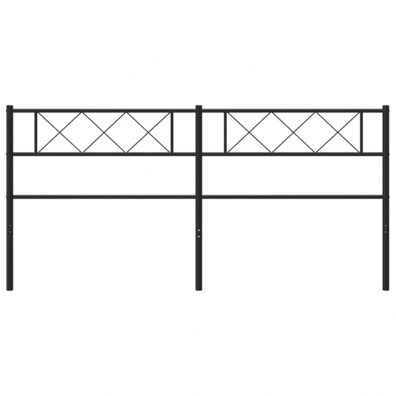 Kopfteil Metall Schwarz 200 cm