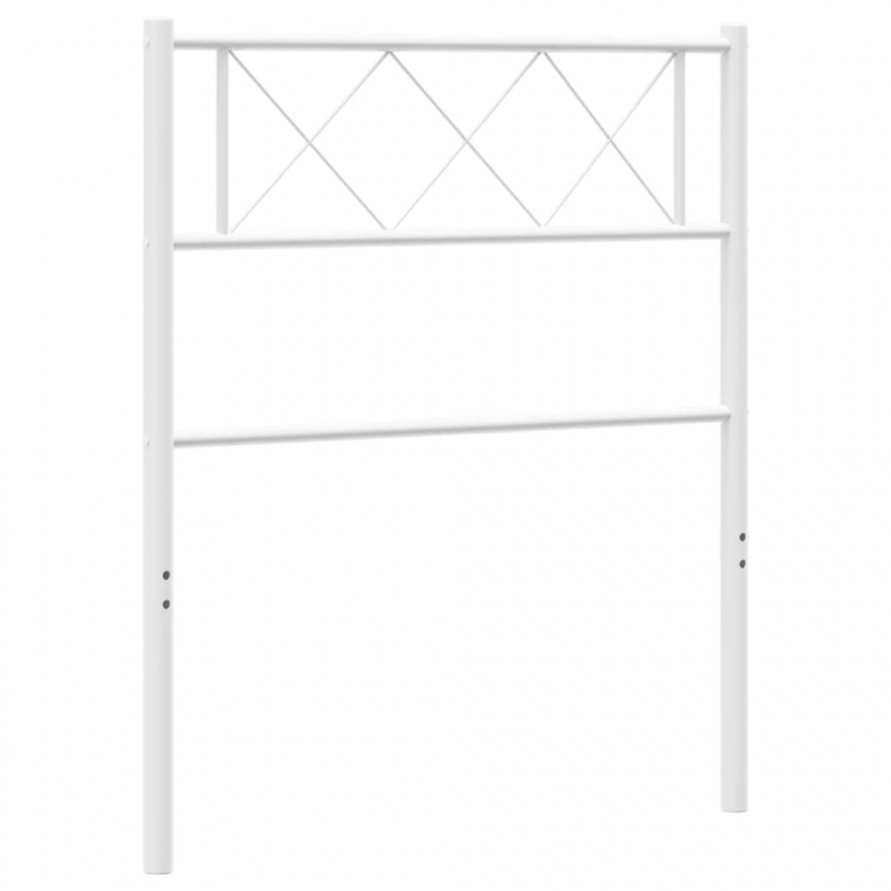 Kopfteil Metall Weiß 100 cm