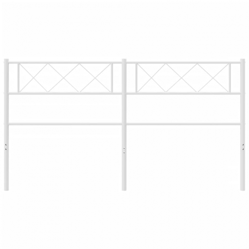 Kopfteil Metall Weiß 150 cm