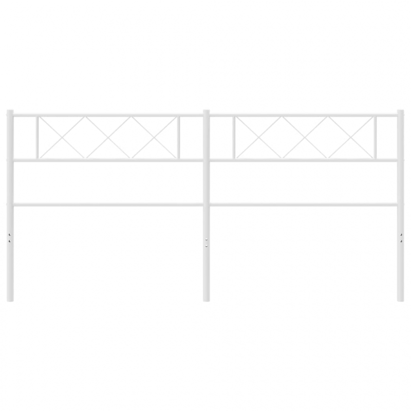 Kopfteil Metall Weiß 160 cm