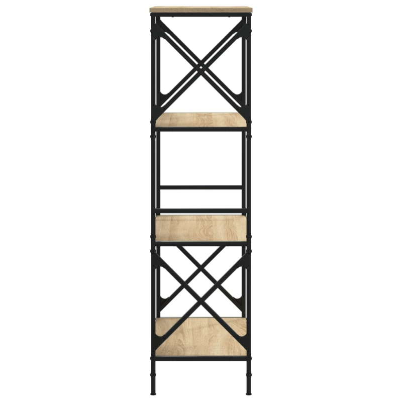 Bücherregal 4 Böden Sonoma-Eiche 59x35x132 cm Holzwerkstoff