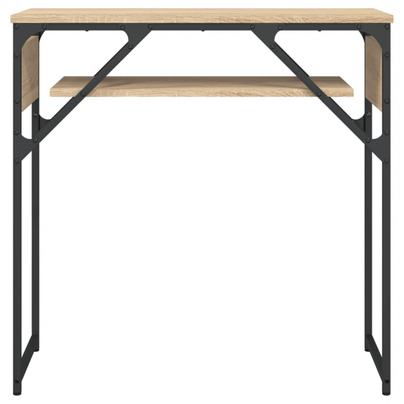 Konsolentisch mit Ablage Sonoma-Eiche 75x30x75cm Holzwerkstoff