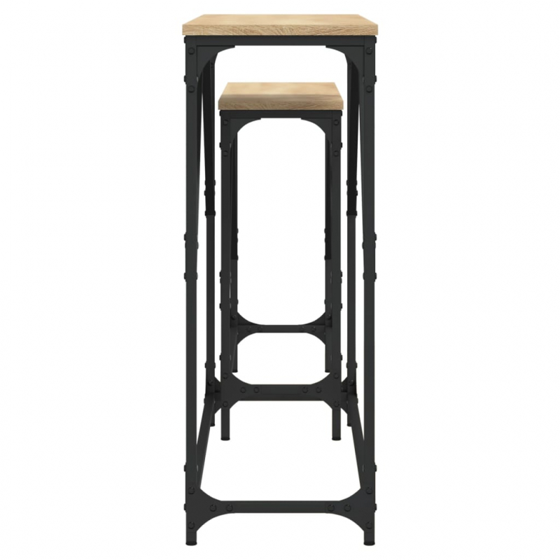 Konsolentische 2 Stk. Sonoma-Eiche Holzwerkstoff