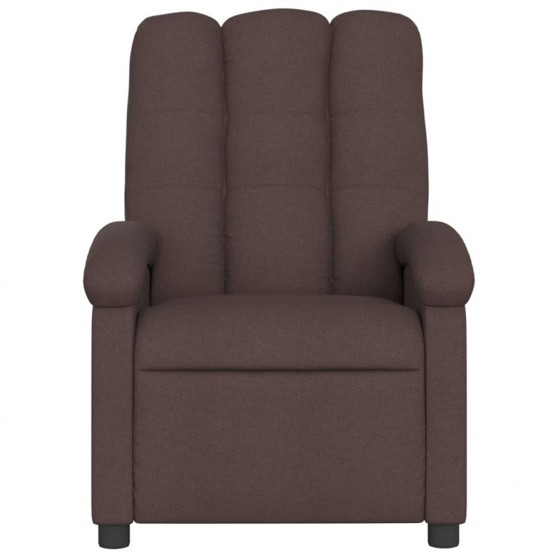 Relaxsessel Dunkelbraun Stoff