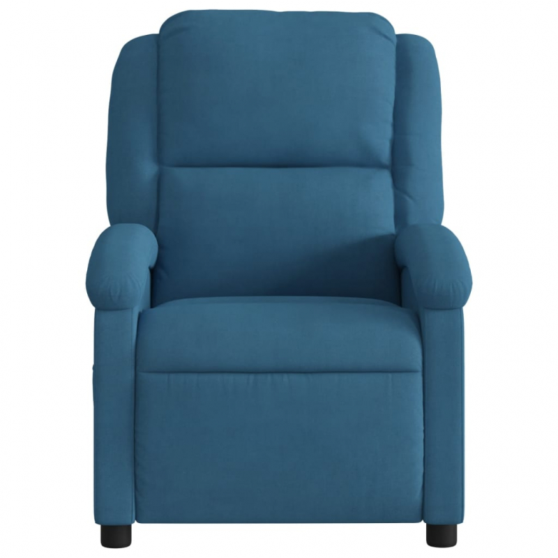 Relaxsessel Blau Samt