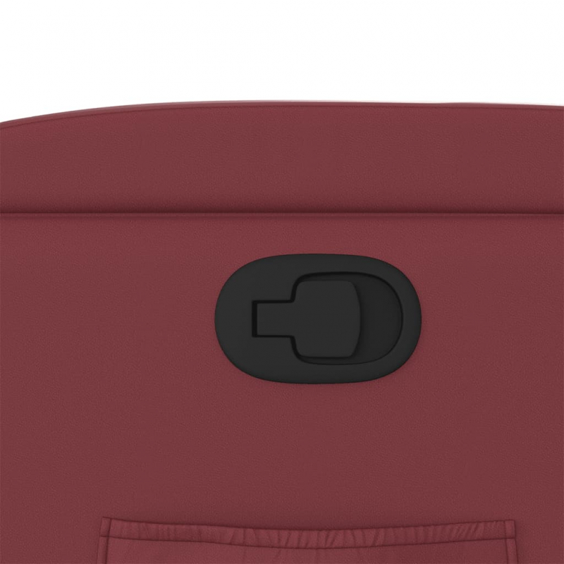 Relaxsessel Weinrot Kunstleder