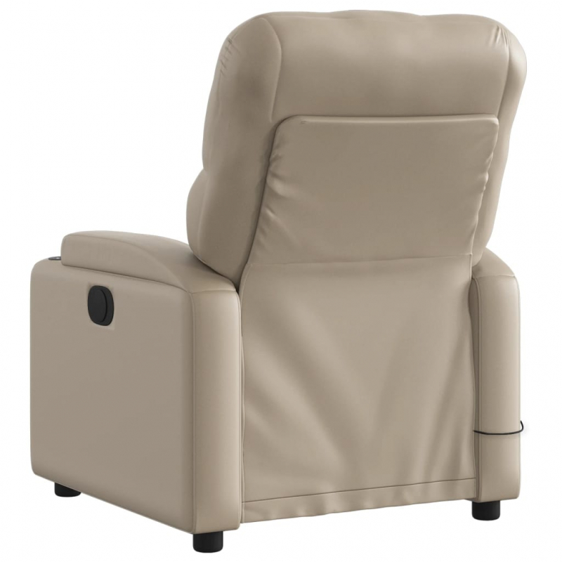 Massagesessel Cappuccino-Braun Kunstleder