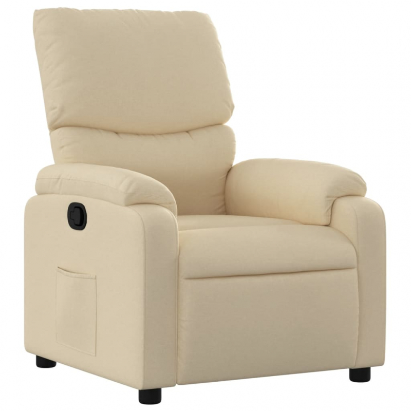 Relaxsessel Creme Stoff