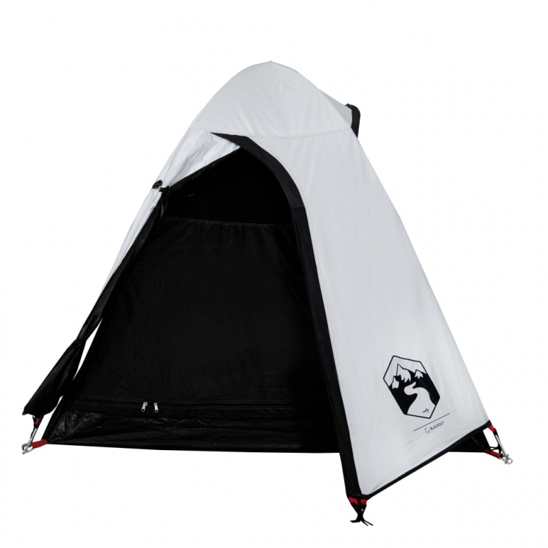 Campingzelt 2 Personen Weiß 254x135x112 cm 185T Taft