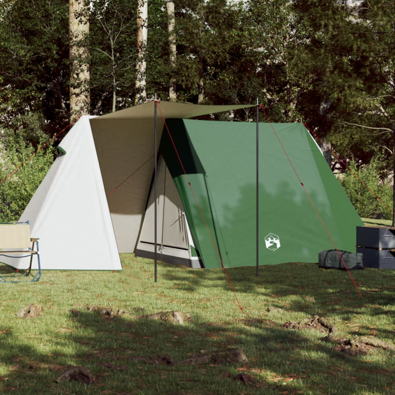 Campingzelt 3 Personen Grün Wasserfest