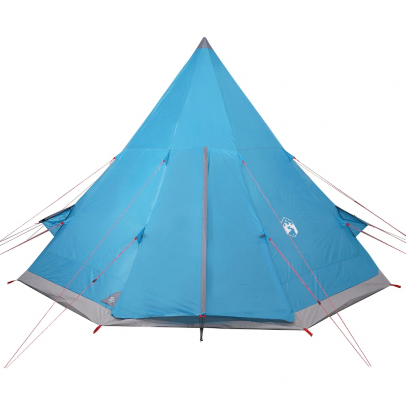 Tipi-Campingzelt 4 Personen Blau Wasserdicht