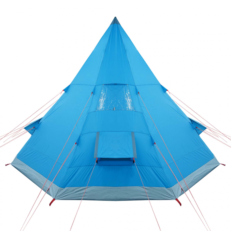 Tipi-Campingzelt 4 Personen Blau Wasserdicht