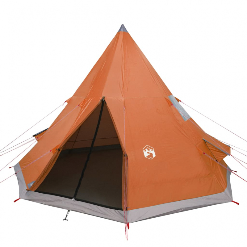 Tipi-Campingzelt 4 Personen Orange Wasserdicht