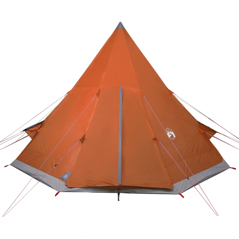 Tipi-Campingzelt 4 Personen Orange Wasserdicht