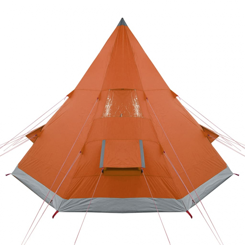 Tipi-Campingzelt 4 Personen Orange Wasserdicht