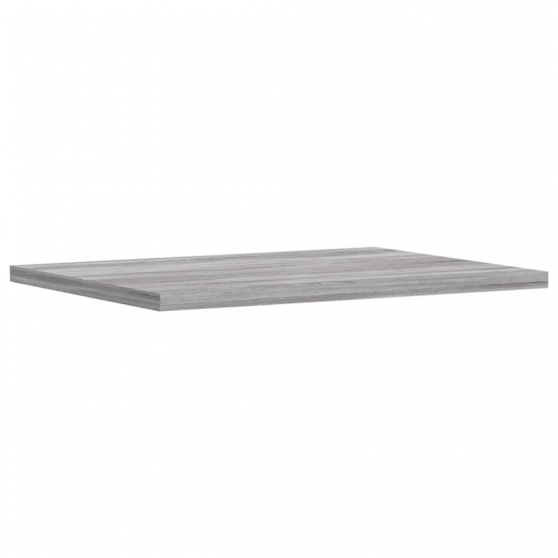 Wandregale 4 Stk. Grau Sonoma 40x30x1,5 cm Holzwerkstoff