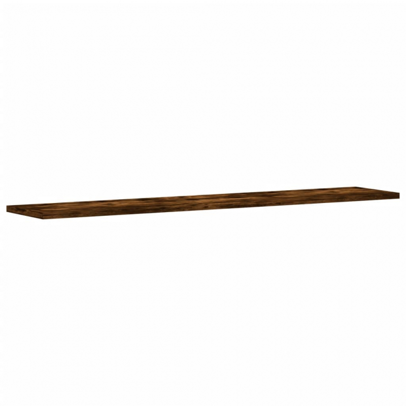 Wandregale 4 Stk. Räuchereiche 100x20x1,5 cm Holzwerkstoff
