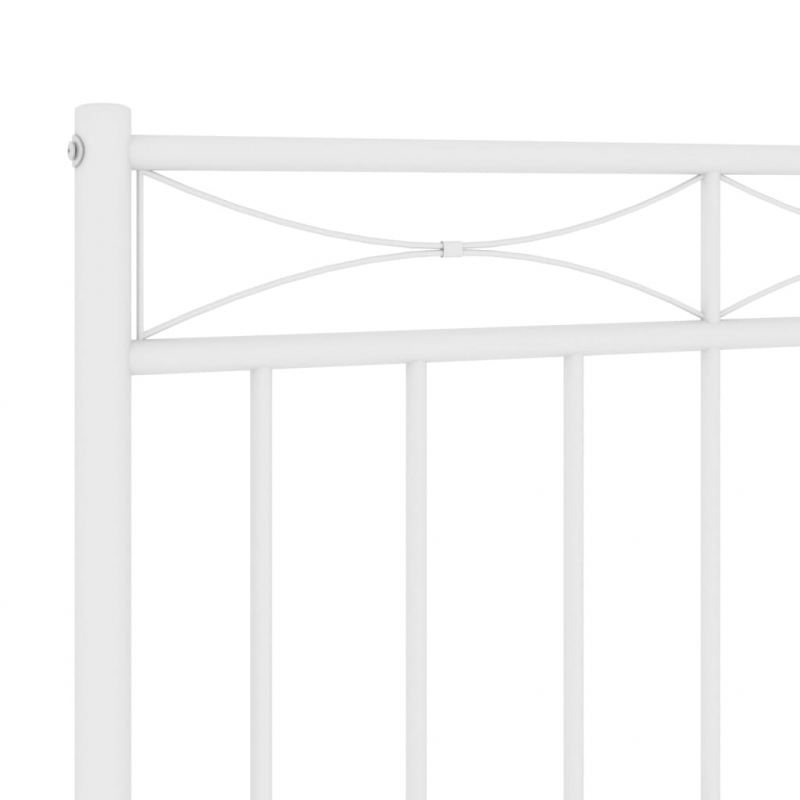 Kopfteil Metall Weiß 75 cm