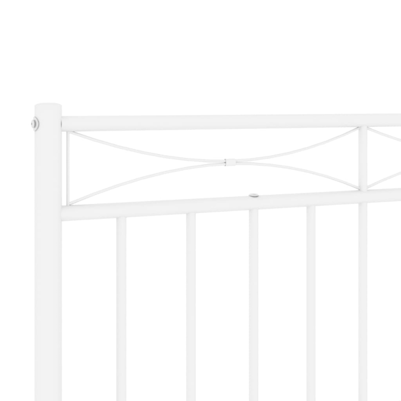 Kopfteil Metall Weiß 90 cm