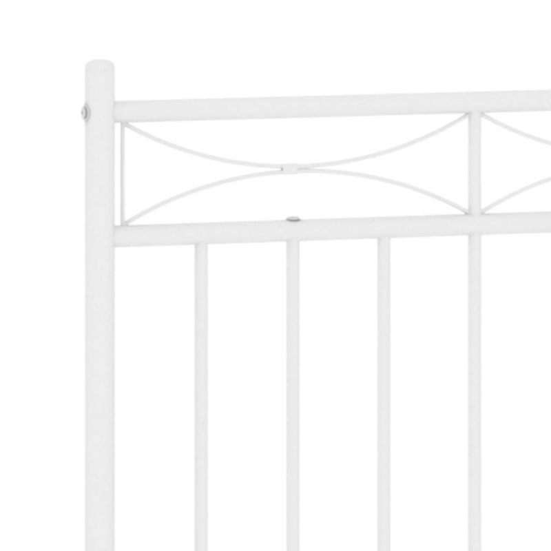 Kopfteil Metall Weiß 160 cm