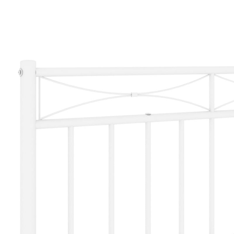 Kopfteil Metall Weiß 193 cm