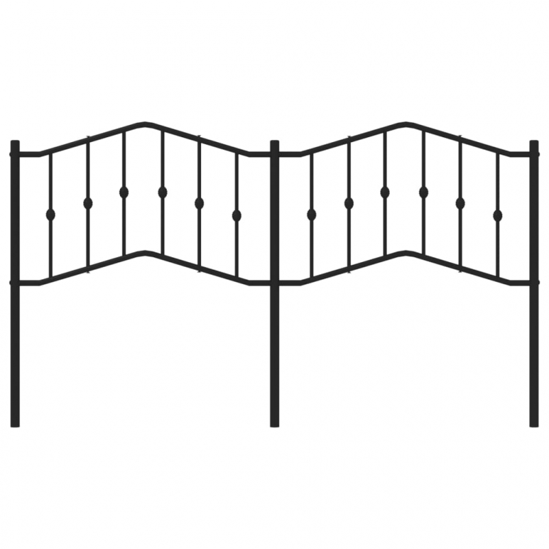 Kopfteil Metall Schwarz 160 cm