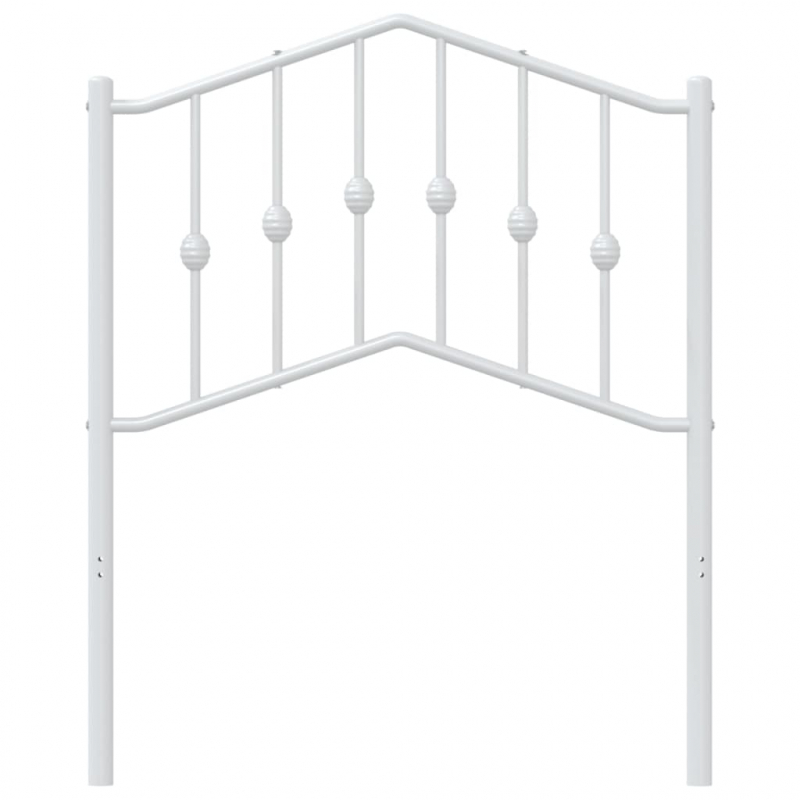 Kopfteil Metall Weiß 75 cm