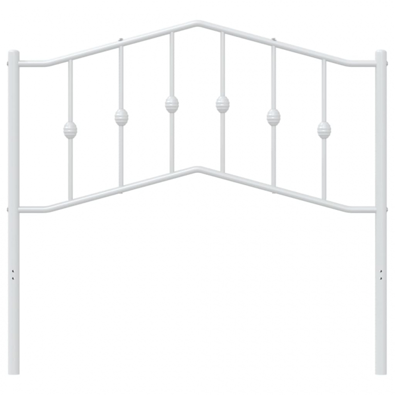 Kopfteil Metall Weiß 100 cm