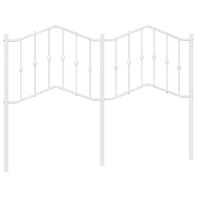 Kopfteil Metall Weiß 140 cm