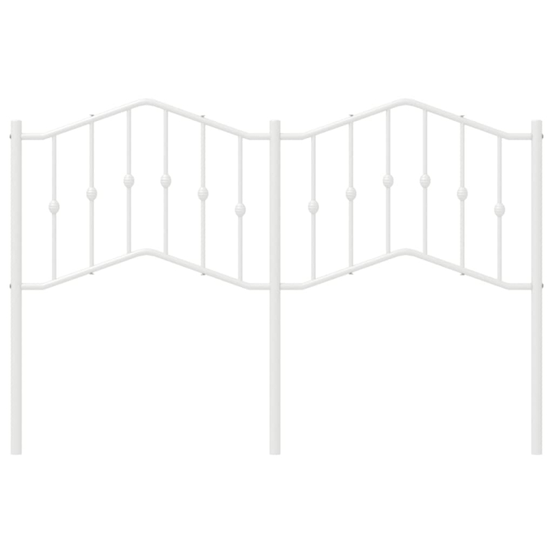 Kopfteil Metall Weiß 140 cm