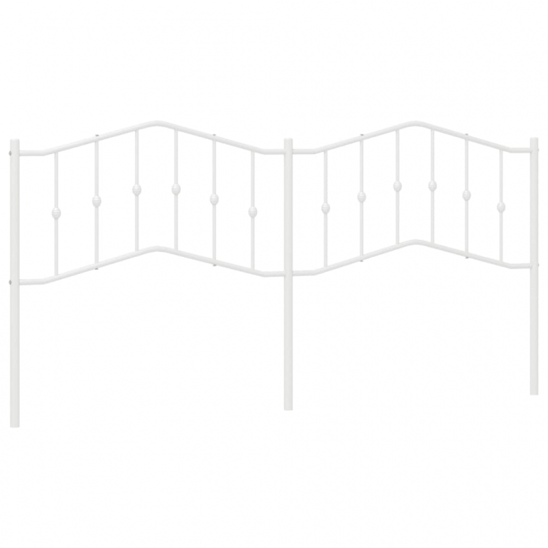 Kopfteil Metall Weiß 193 cm