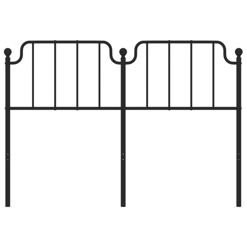 Kopfteil Metall Schwarz 150 cm