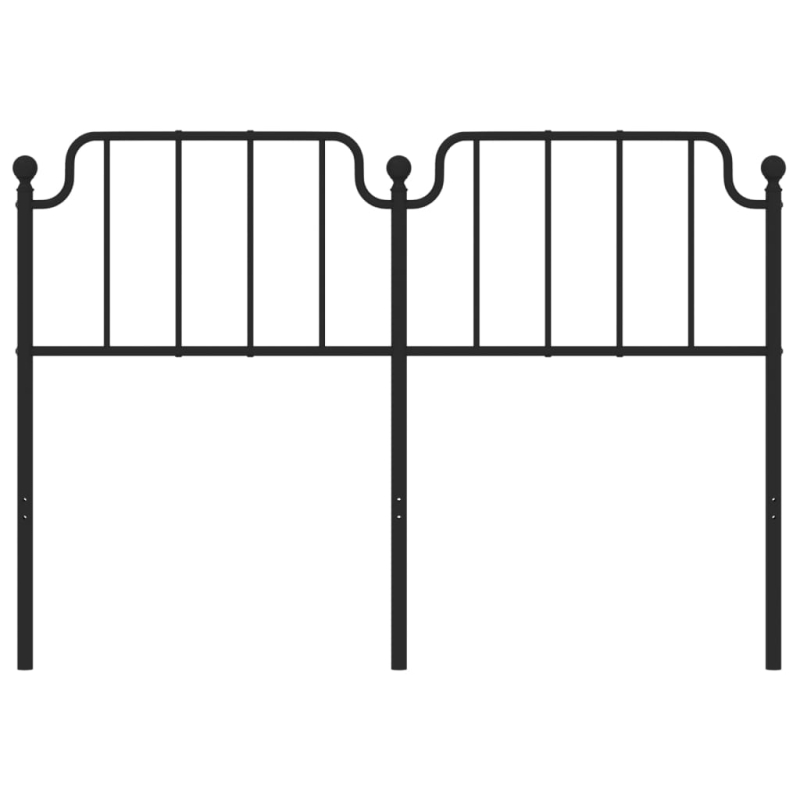 Kopfteil Metall Schwarz 160 cm