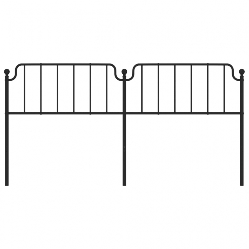 Kopfteil Metall Schwarz 200 cm