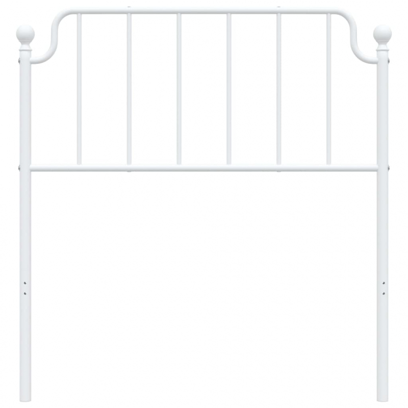 Kopfteil Metall Weiß 90 cm
