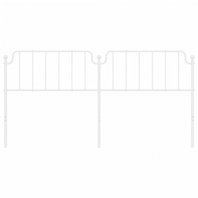 Kopfteil Metall Weiß 193 cm