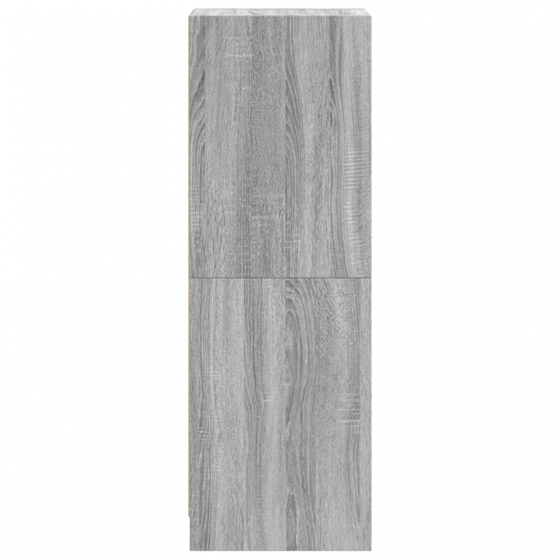 Highboard mit Glastüren Grau Sonoma 35x37x109 cm