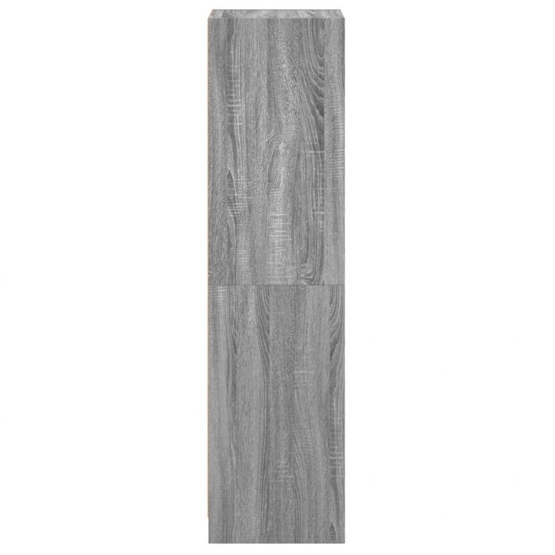 Highboard mit Glastür Grau Sonoma 35x37x142 cm