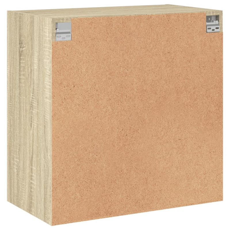 Wandschrank mit Glastüren Sonoma-Eiche 68x37x68,5 cm